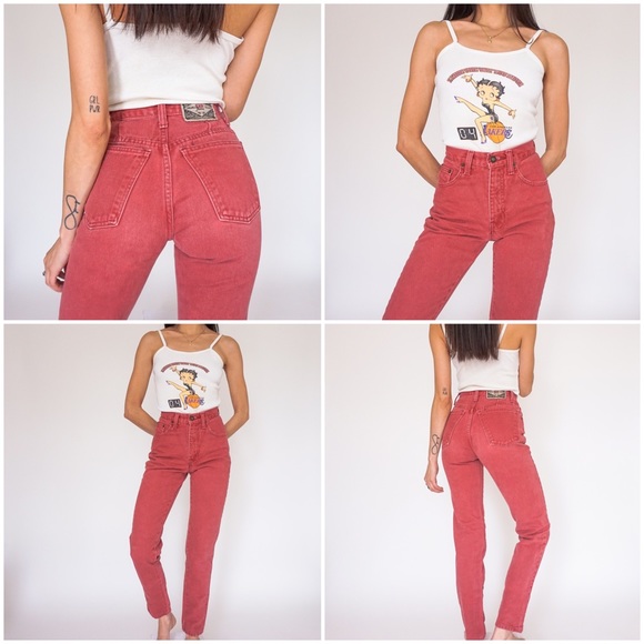 Vintage 90s Express Denim Jeans size 22/23 - Picture 3 of 5